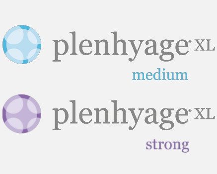 Plenhyage medium and strong logotype