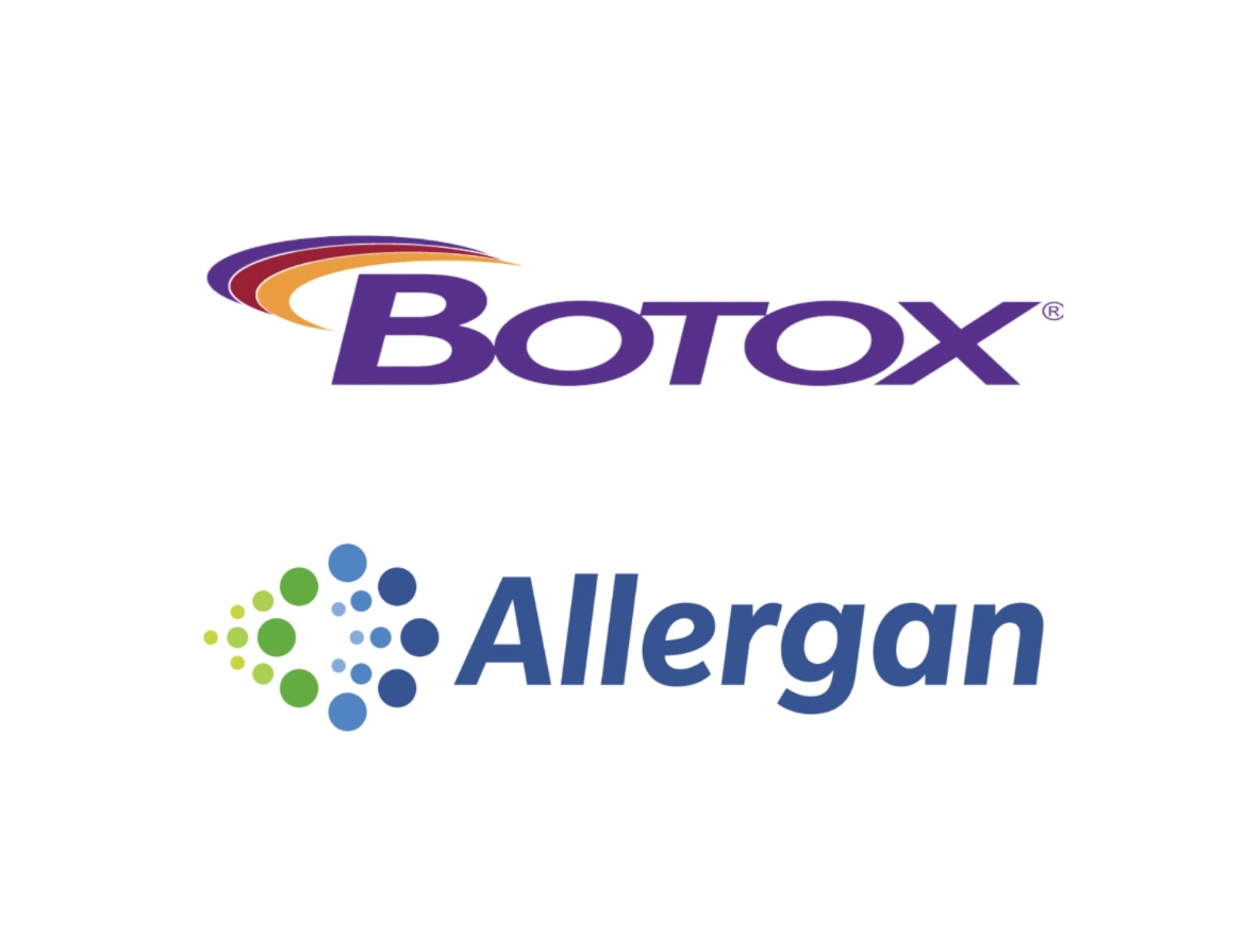 Botox and Allergan logotypes