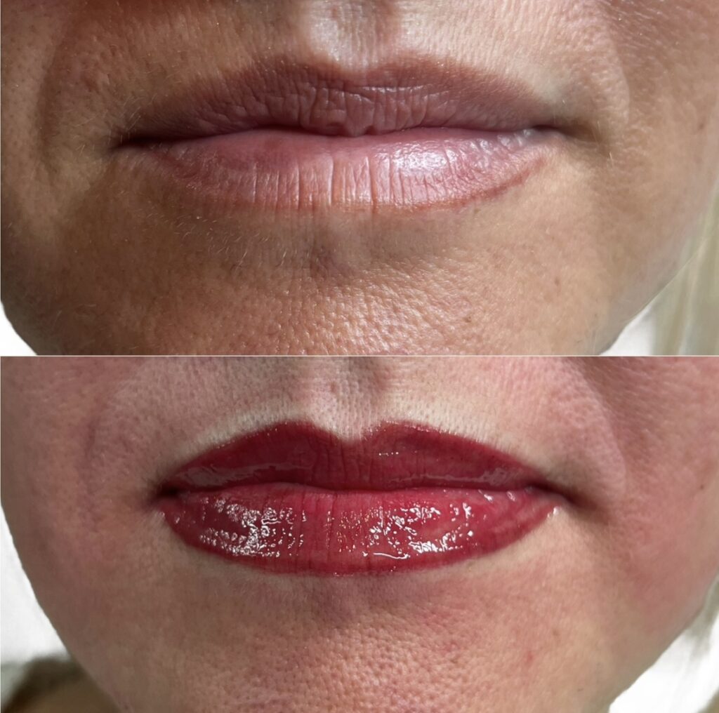 Lip Blush A lip colour tattoo to define shape and enhance natural colour. A 2-part treatment with aftercare products included.